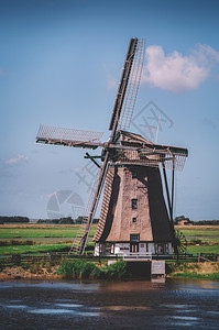 荷兰德克塞尔的老荷兰机车欧洲的天空农场图片
