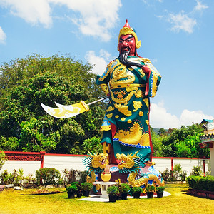 在海南中殿的雕像泰国高三井海湾照片艺术图片
