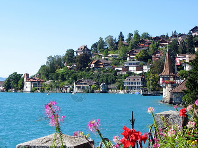 瑞士通湖堡垒欧洲阿尔卑斯山图片