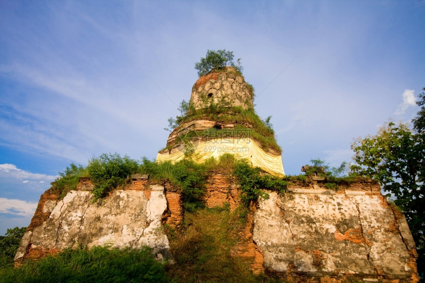 泰国Ayutthaya历史公园旅行古董纪念碑图片