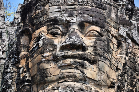 遗产柬埔寨吴哥Wat历史宗教废墟的风景佛徒考古学图片