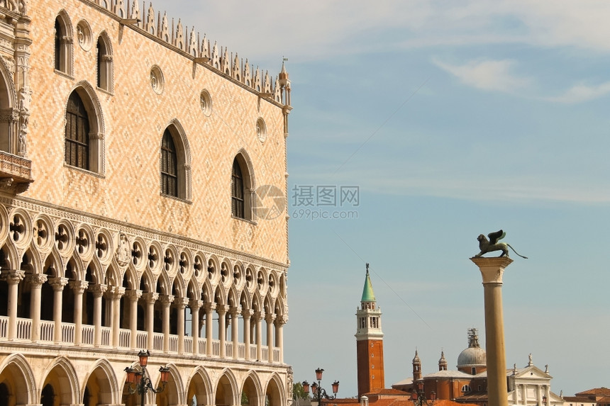 旅游的威尼托总督意大利威尼斯圣马尔科广场多格斯盖宫图片