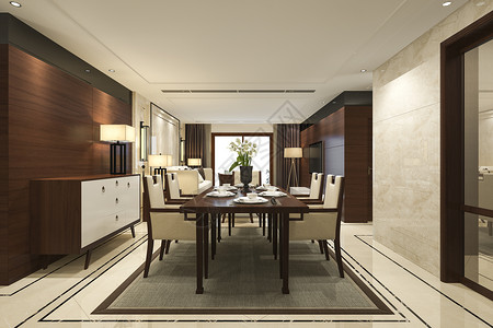 现代餐厅和客配有豪华装饰品地面沙发奢华图片