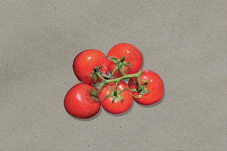 近距离观察厨房桌上隔离的新鲜红番茄适合食品设计项目闪亮的蔬菜农业图片
