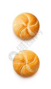白色的一顿饭星烤面包卷在白色背景上隔绝的烤面包卷图片