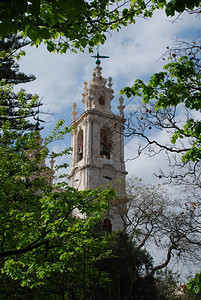 尖顶植物树木里斯本埃特雷拉的大教堂图片