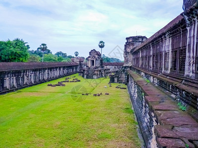 古老的AngkorWat柬埔寨暹粒旅行世界图片