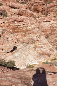 观察Mojave沙漠红岩峡谷的干地和红岩形成情况公园多岩石的西南图片