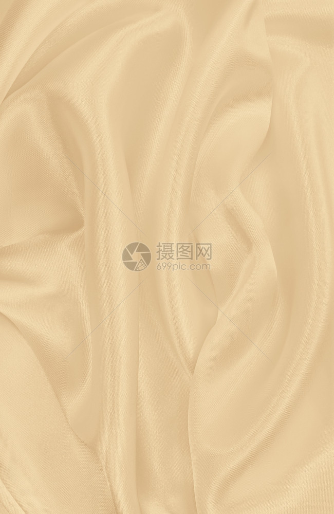 平滑优雅的金丝绸或席边奢华布质料可用作婚礼背景彩色设计用在SepiatonedRetro风格上豪华新娘金的图片