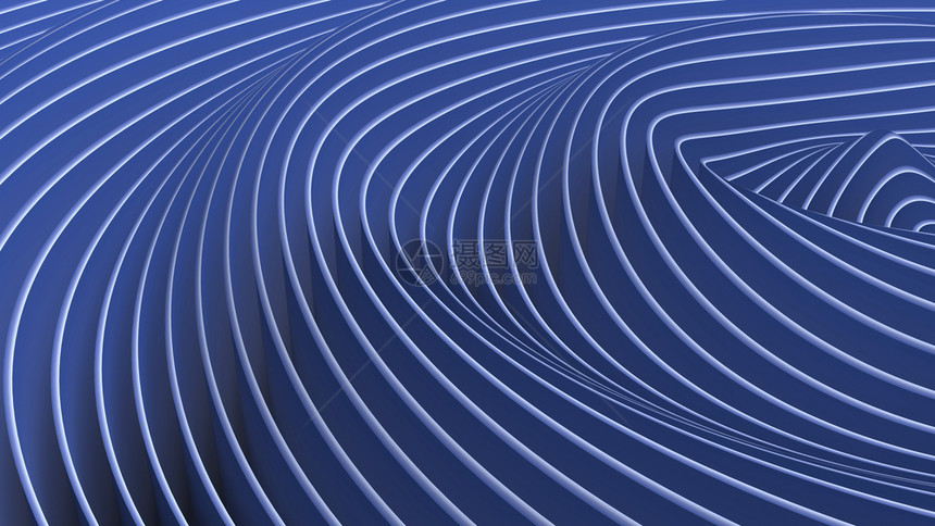 歪曲漩涡抽象波的3D渲染波动空间中的涟漪具有最大振幅震中的环波动明亮充满活力抽象背景网络图片