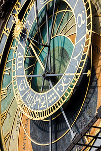 城市布拉格的天文钟拨号历史图片