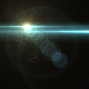 屏幕以3D软件制成的有透镜照明和bokeh效应的恒星周围涟漪图片