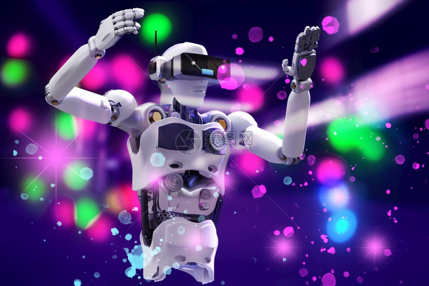 机器人VR化身游戏虚拟现实渲染图片
