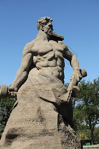 建筑学斯大林格勒战役英雄纪念碑永恒尊敬高清图片