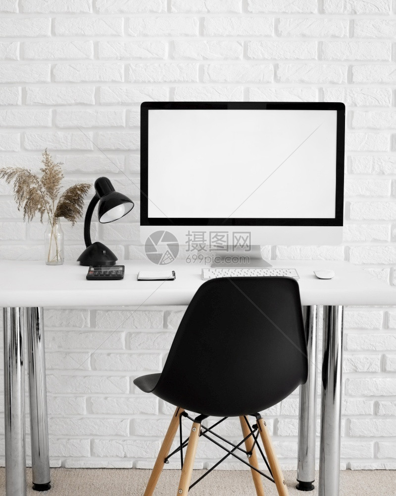 工作区高清晰度照片前观光台计算机桌椅优质照片高品优美窗户技术图片