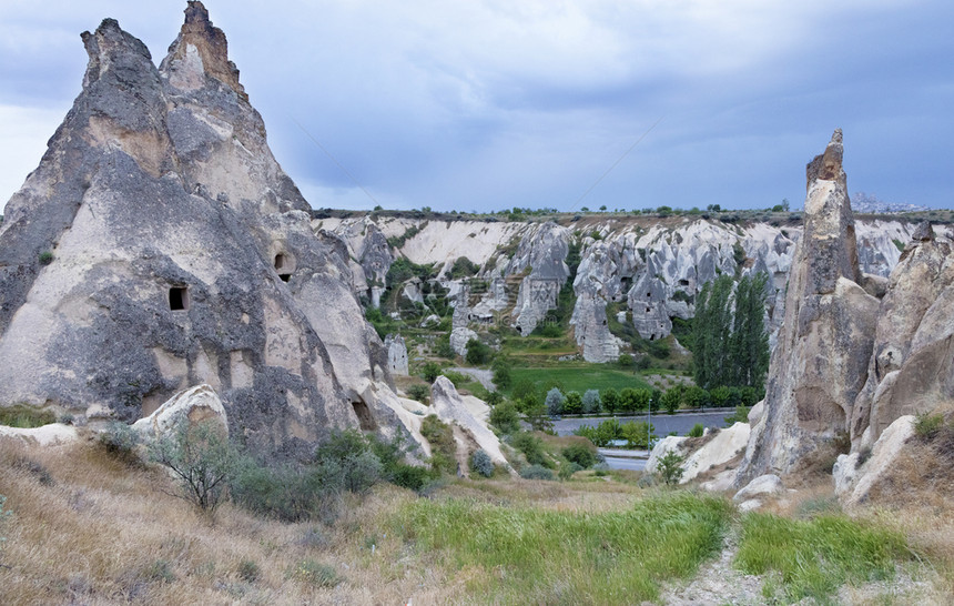 锥体教科文组织国民土耳其AnatoliaAnatoliaGoreme公园卡帕多西亚露天风景土耳其卡帕多西亚古老洞穴景观图片