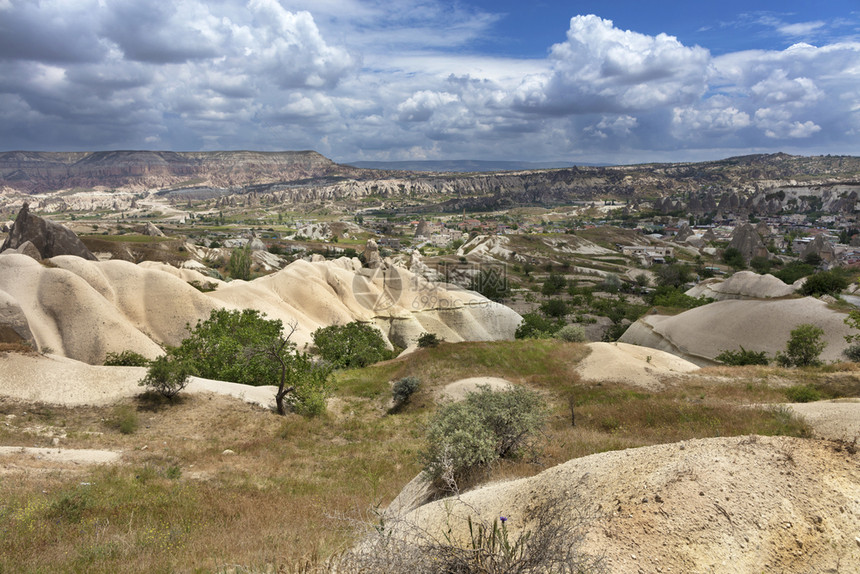 砂岩老的土耳其AnatoliaAnatoliaGoreme公园卡帕多西亚露天风景土耳其卡帕多西亚古老洞穴景观的图片