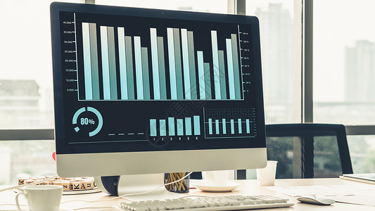 利用共享办公桌利用创造计算机软件分析商业直观数据技术通过创意计算机软件会在线的投资设计图片