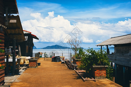 泰国安达曼海LantaYai镇贫困干燥惊人的图片