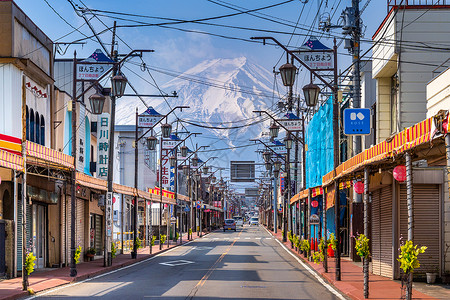 年利率早晨山梨旅行日本富士山FUJINIMIYA2019年4月7日背景