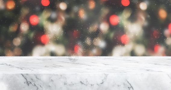 圣诞节大理石桌面背景背景图片