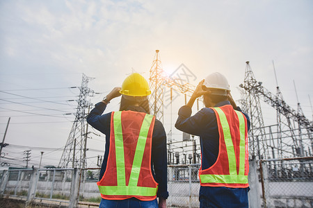 电厂气系统背景的常备通讯设在发电厂力系统背景上保持通信经理危险常设图片