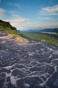 山风景优美泰国有湄公河的费坦园颜色图片