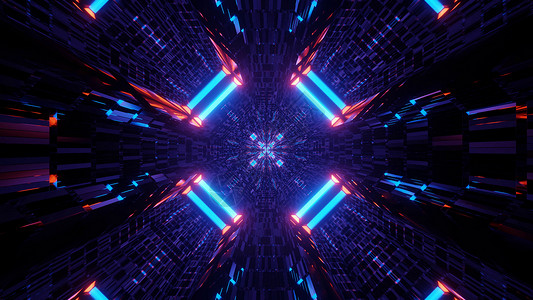 雷神未来的尼龙光网城4kuhd3d插图背景闪光网络Tron冒险插图背景辉光技术实验室设计图片