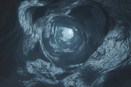 铁路入口地下隧道大气层和尘惊吓动画3D层的形成过程科幻图片