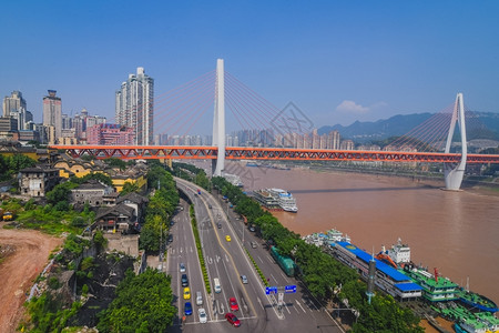 特大城市重庆河江亚洲人空气高清图片