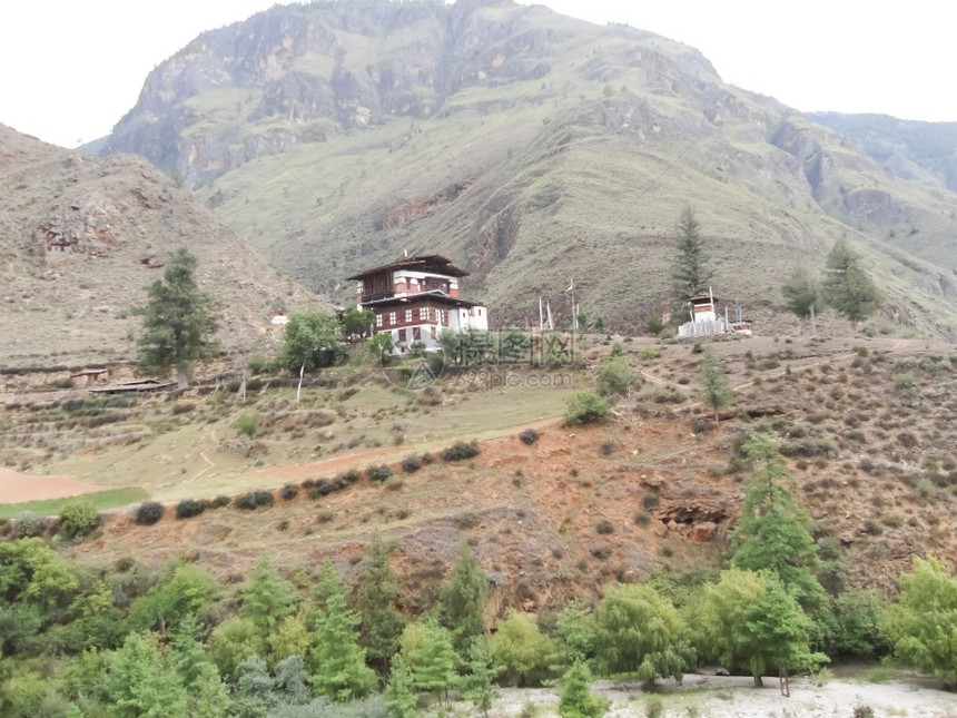 不丹的国别风景滚动农村图片