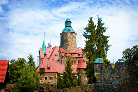 菜鸟波兰的Czocha城堡筑高清图片