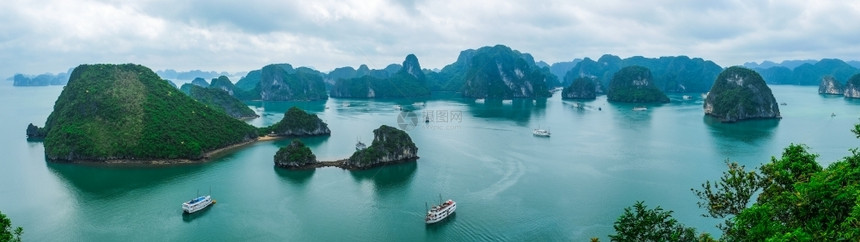 越南语休闲的东亚哈隆湾的全景著名图片