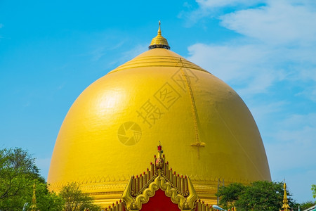 目的地缅甸东南亚美丽的佛教金形塔宗教的地标图片