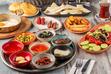 传统土耳其早餐图片