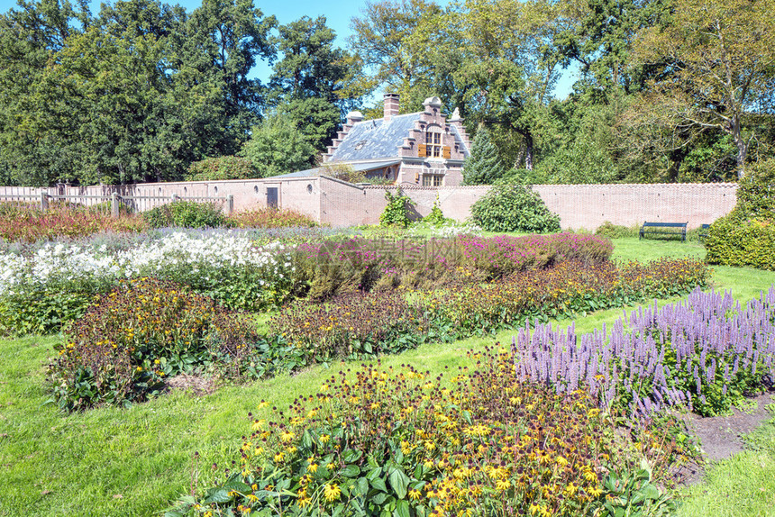 荷兰沃尔肖顿Duivenvoorde公园花卉和植物盛开屋美丽的图片
