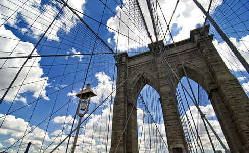人们文化布鲁克林桥建筑纽约州市美国人图片