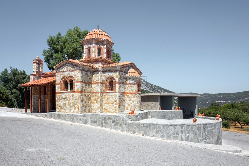旅游的演说天主教希腊萨莫斯岛比达戈里翁教堂图片