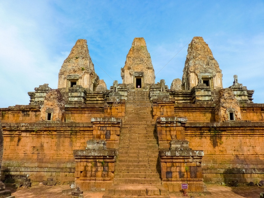 地标柬埔寨暹粒的吴哥地区前鲁普寺庙世界亚洲人图片