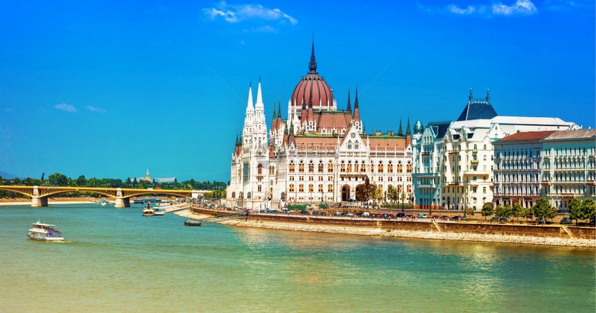 天际线匈牙利象征着布达佩斯的议会标志建筑匈牙利老的东图片