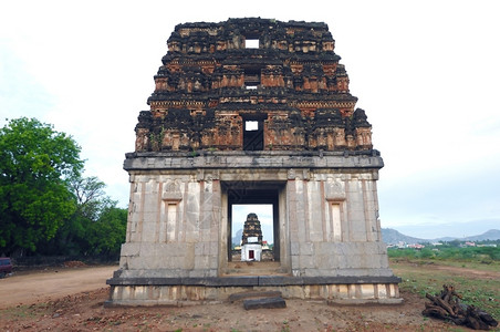 印度教金吉塔米纳杜的一个大堡垒泰米尔语老的图片
