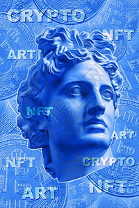 博塔弗戈比特币金融钱包NFT不可替代币加密艺术概念销售独特收藏品角色区块链资产和数字艺术品的技加密货币和电子商务艺术品市场的未来NF设计图片
