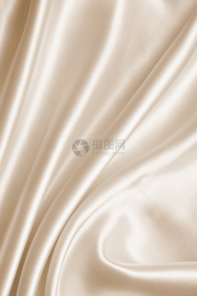 纺织品光滑的平优雅金丝绸可以用作婚礼背景在SepiatonedRetro风格下棕褐色图片