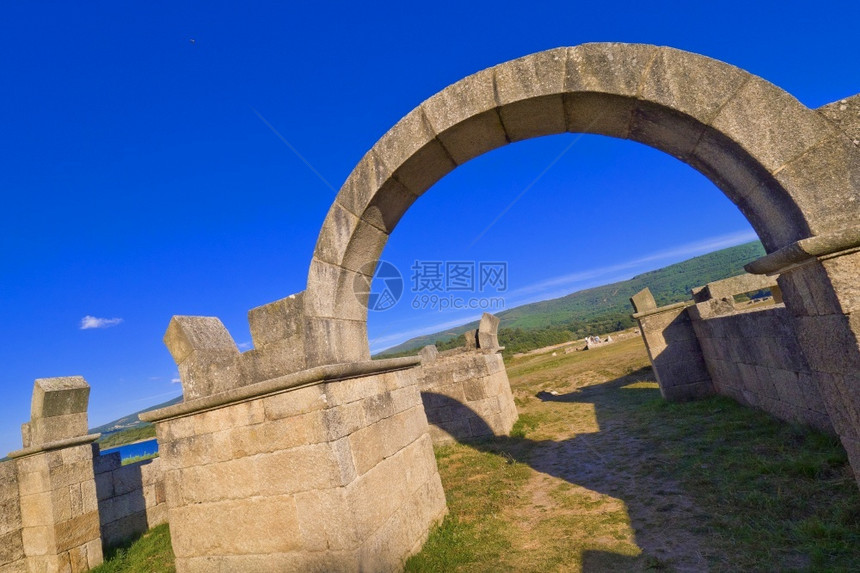 艺术品目的地节假日AquisQuerquennis罗马考古遗址营地BanosdeBande奥伦塞加利西亚班牙欧洲图片