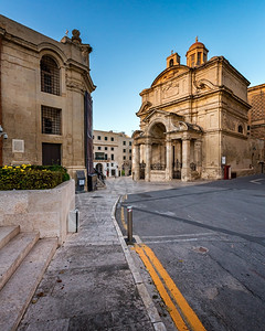 广场舞旅行游意大利圣凯瑟琳教堂和晚上让瓦莱特皮扎马耳他瓦莱特图片