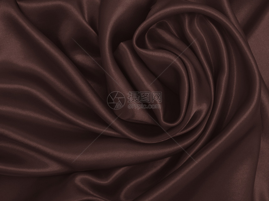 装饰自然布料SepiatonedRetro风格的平滑优雅棕色丝绸或派文纹理可用作抽象背景图片