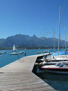 休息木林码头对瑞士通湖和阿尔卑斯山地面娱乐背景图片