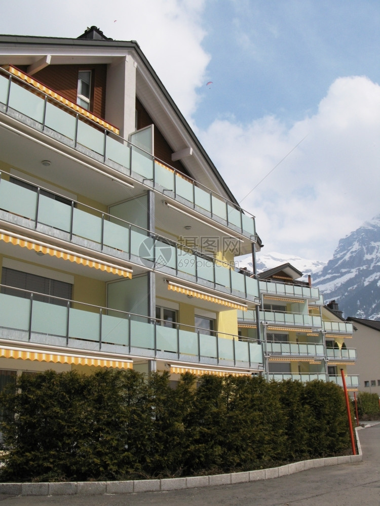 住宅Engelberg度假屋著名的瑞士滑雪度假胜地圣诞节老的图片