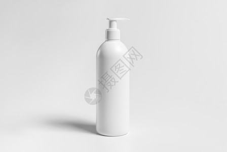 肥皂形为了高分辨率化妆品瓶3D包装使分离模型适合设计元件的白色插图设计图片