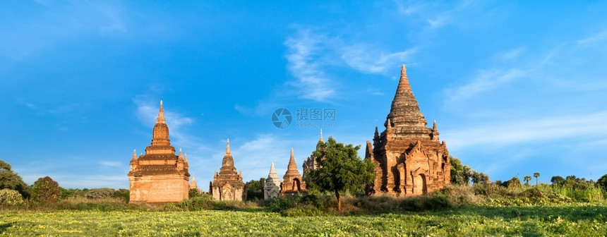 禅缅甸Bagan王国古老佛教寺庙的令人惊叹建筑缅甸布甘王国大金风景图片